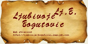Ljubivoje Bogutović vizit kartica